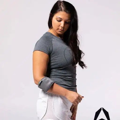 A girl wearing arm brace