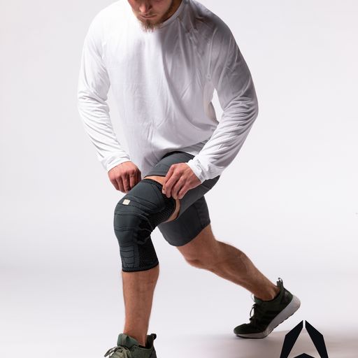 A man wearing Padded Knee Sleeve