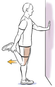 Quadriceps Stretch for knee exercise